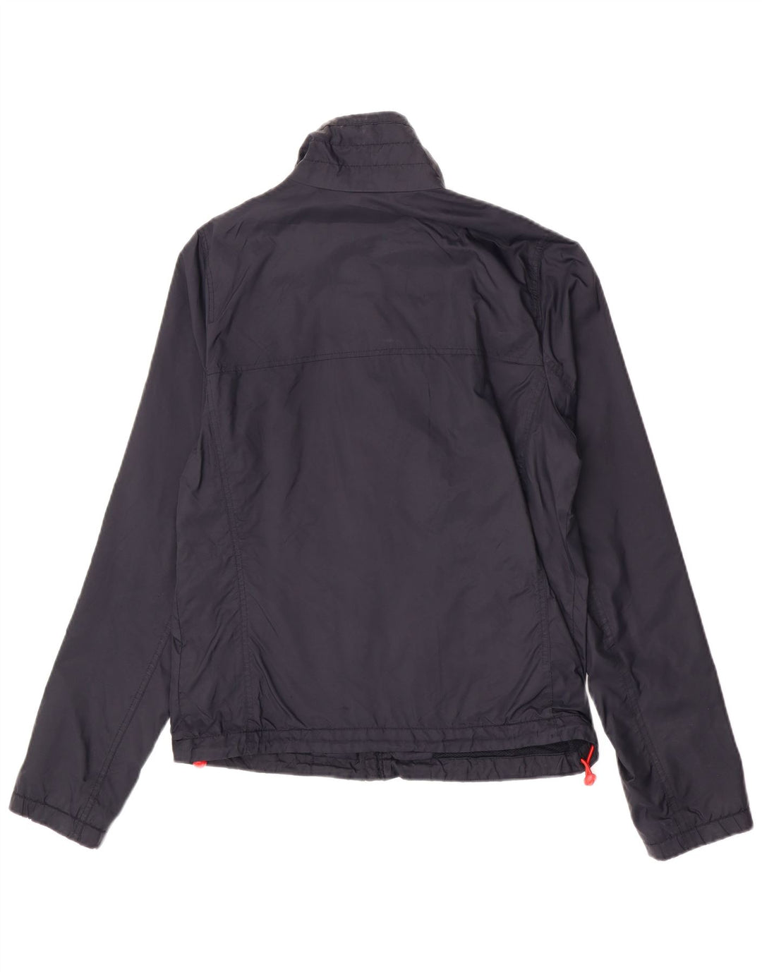 Giacca antipioggia da uomo Hollister UK 38 media nylon blu navy