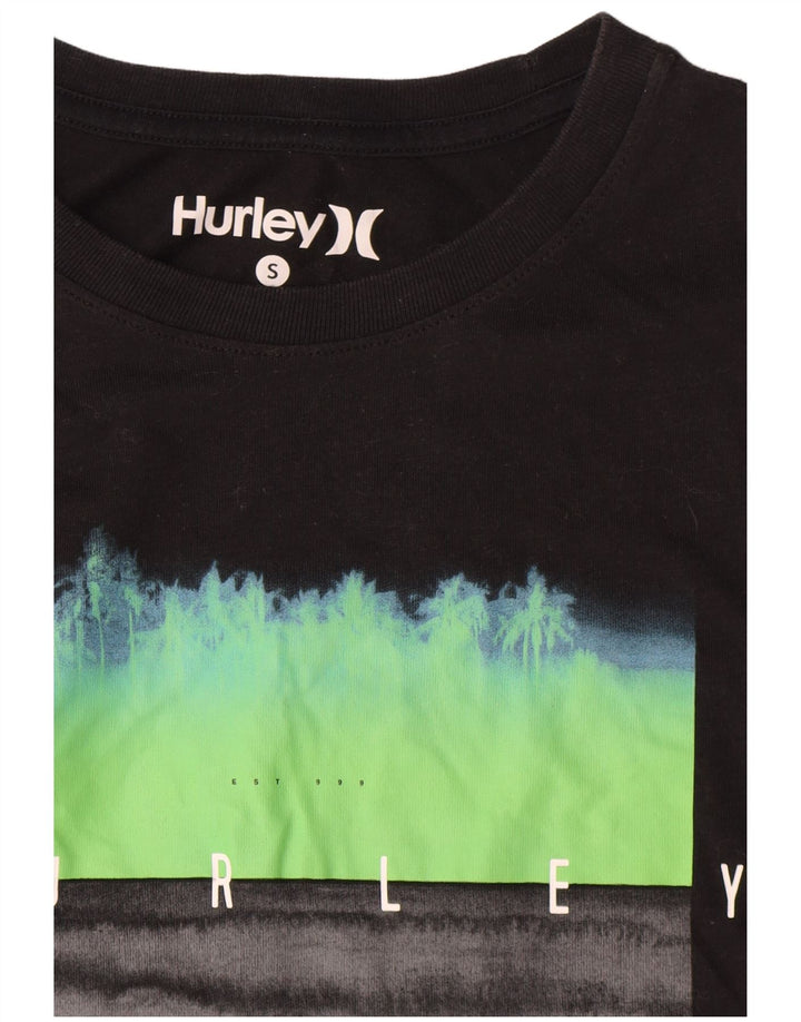 T-shirt grafica da uomo Harley Top piccola in cotone nero