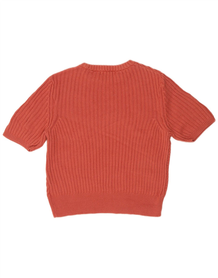 Maglione maglione girocollo da donna Marks & Spencer UK 16 grande rosa