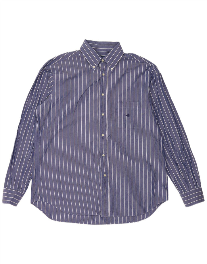 Camicia da uomo Brooksfield taglia 43 a righe grandi blu