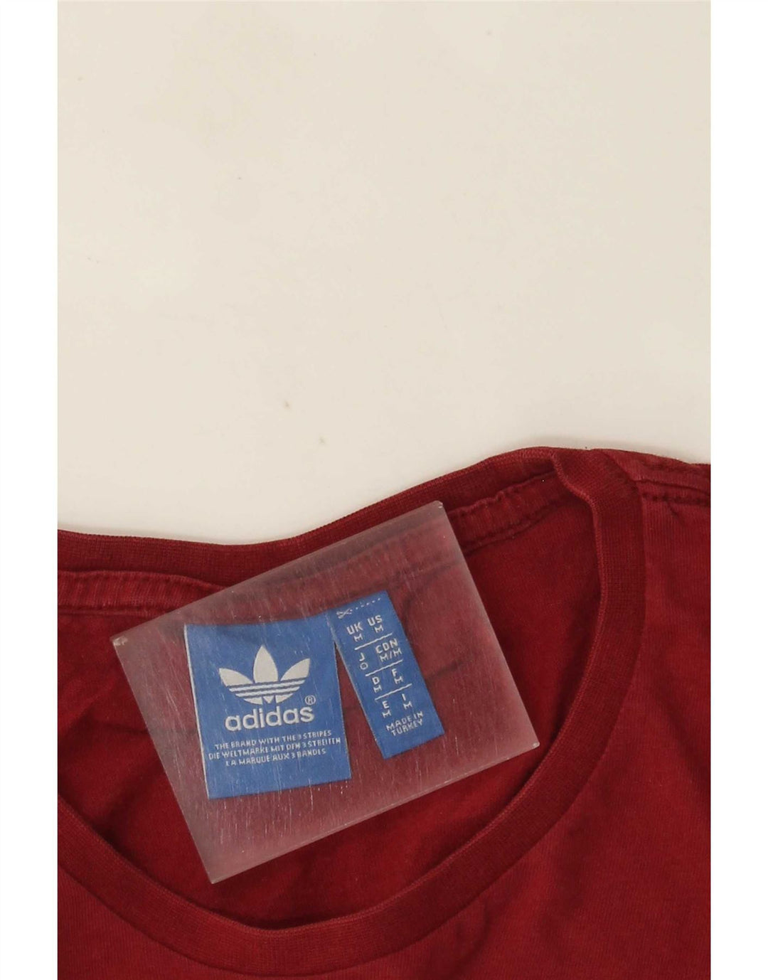 T-shirt grafica da uomo Adidas Top Borgogna media