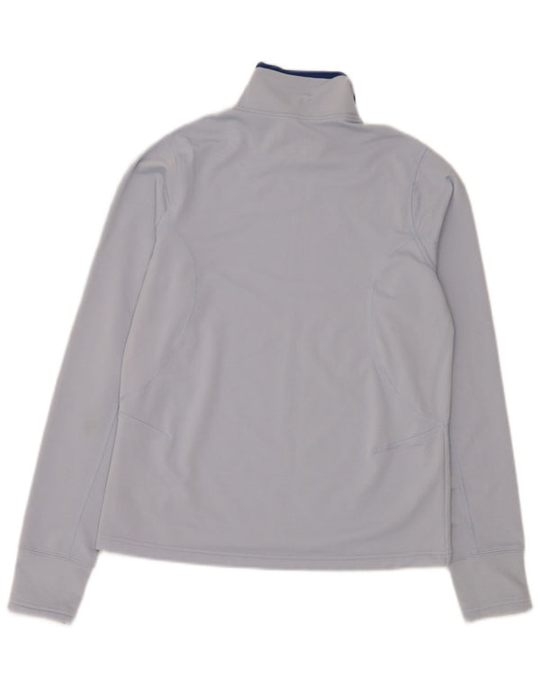Nike Donna Dri Fit Regular Top Manica Lunga US 8/10 Blu Medio Sport