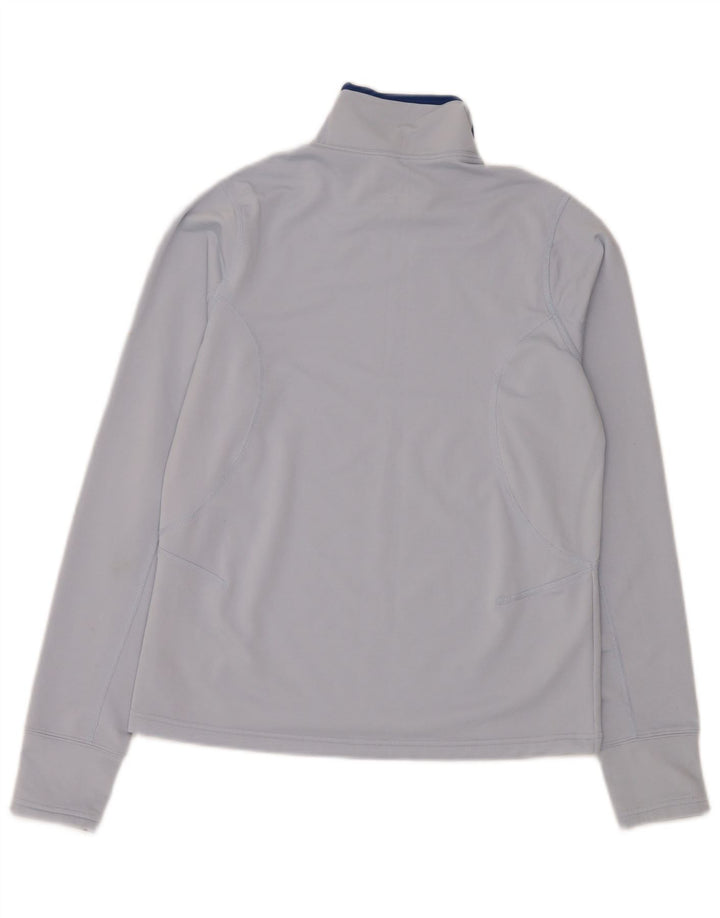 Nike Donna Dri Fit Regular Top Manica Lunga US 8/10 Blu Medio Sport