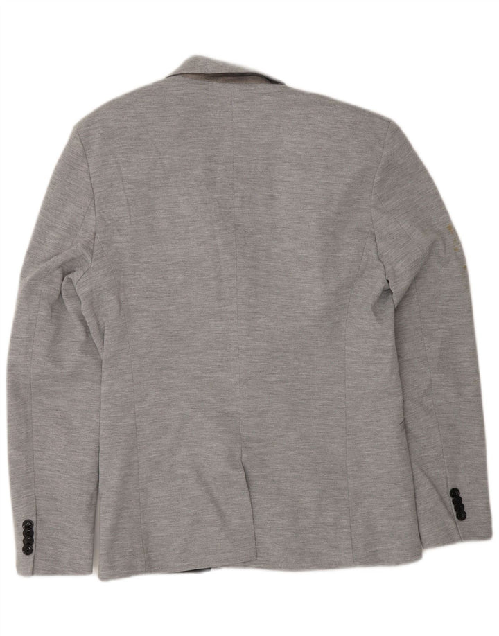 Giacca blazer da uomo a 2 bottoni Zara UK 40 grande grigia