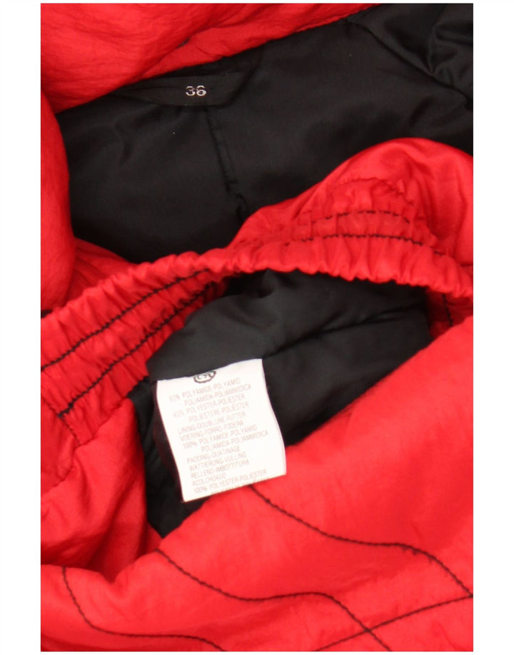 C&A Giacca imbottita oversize con cappuccio da donna EU 36 Small Rosso Poliammide