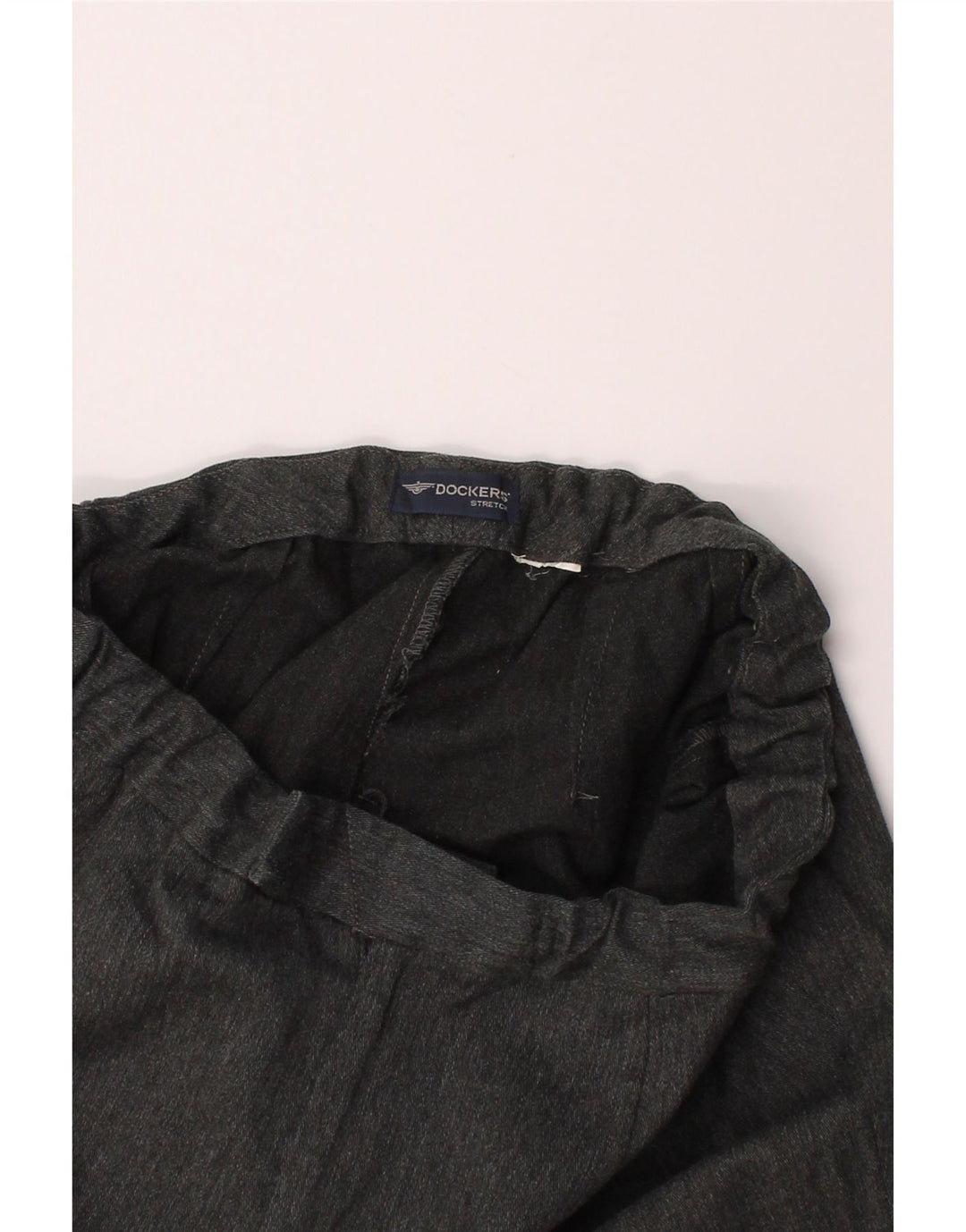 DOCKERS Womens Tapered Cropped Trousers W38 L24 Grey Vintage Dockers and Second-Hand Dockers from Messina Hembry 