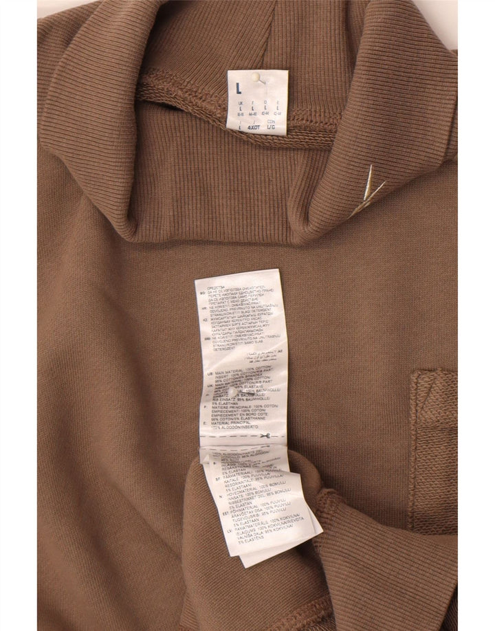 Felpa Reebok da donna oversize con collo alto, taglia UK 16/18, grande, marrone
