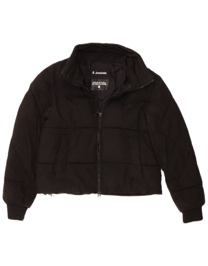 Giacca imbottita oversize corta da donna Invicta UK 6 XS nera in poliammide