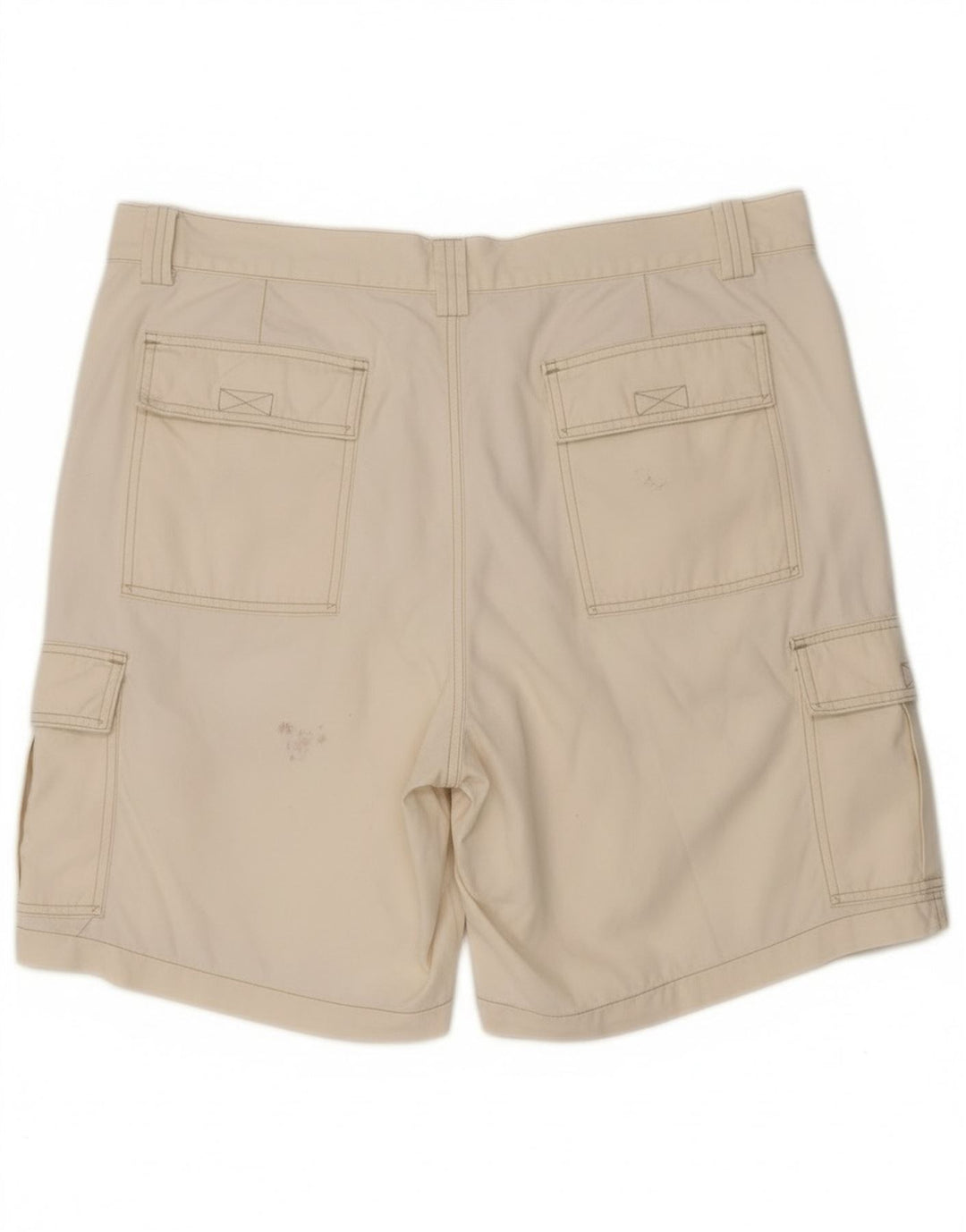 Pantaloncini cargo vintage da uomo W38 XL in cotone bianco