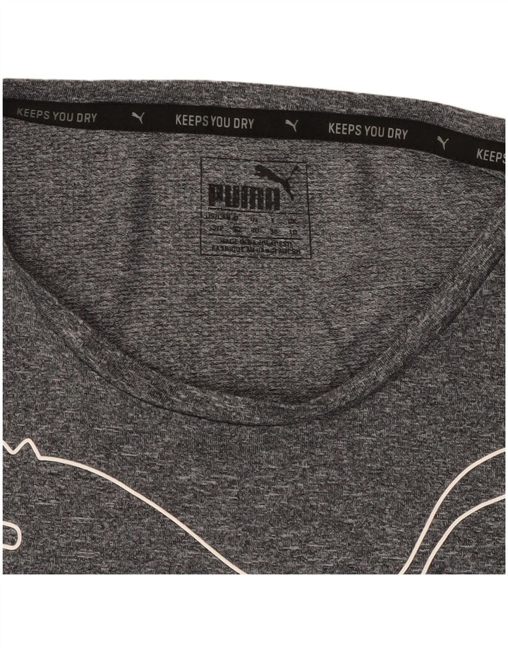 T-shirt grafica da donna PUMA Top UK 10 Small Grey Flecked