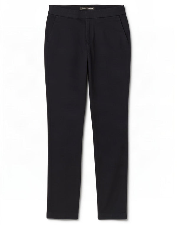 Pantaloni chino slim da donna Zara EU 38 Small W28 L28 cotone blu navy