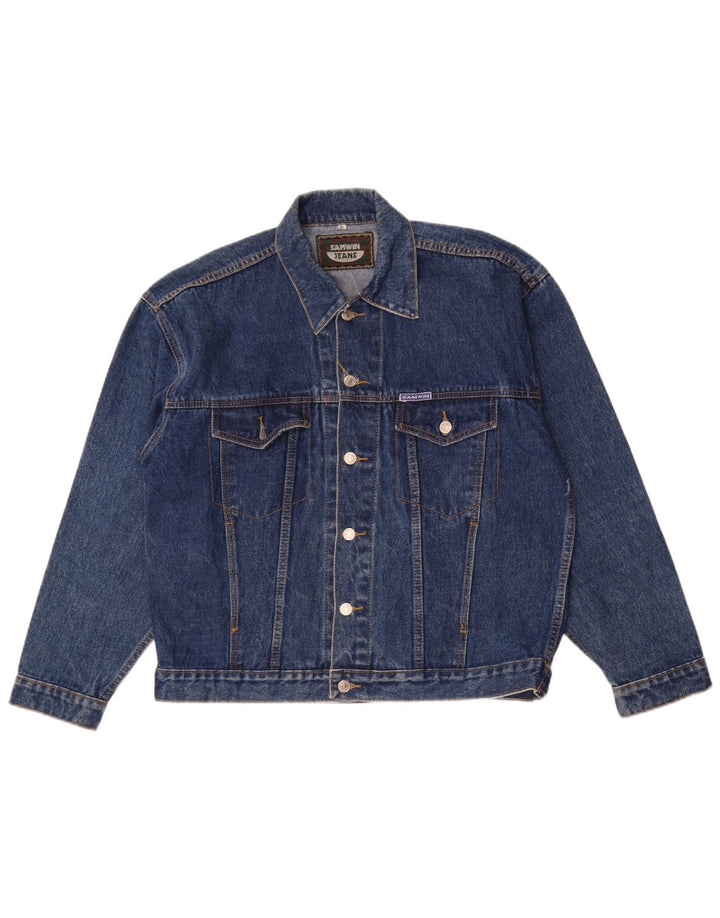 SAMWIN Giacca in denim da uomo UK 42 XL Blu