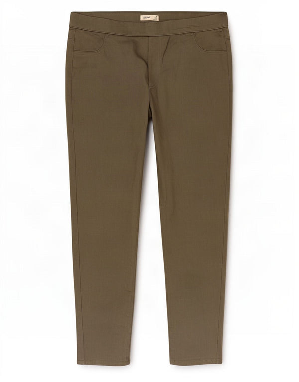 Marks & Spencer Womens Jegging Jeans UK 18 XL W36 L26 Khaki Cotton