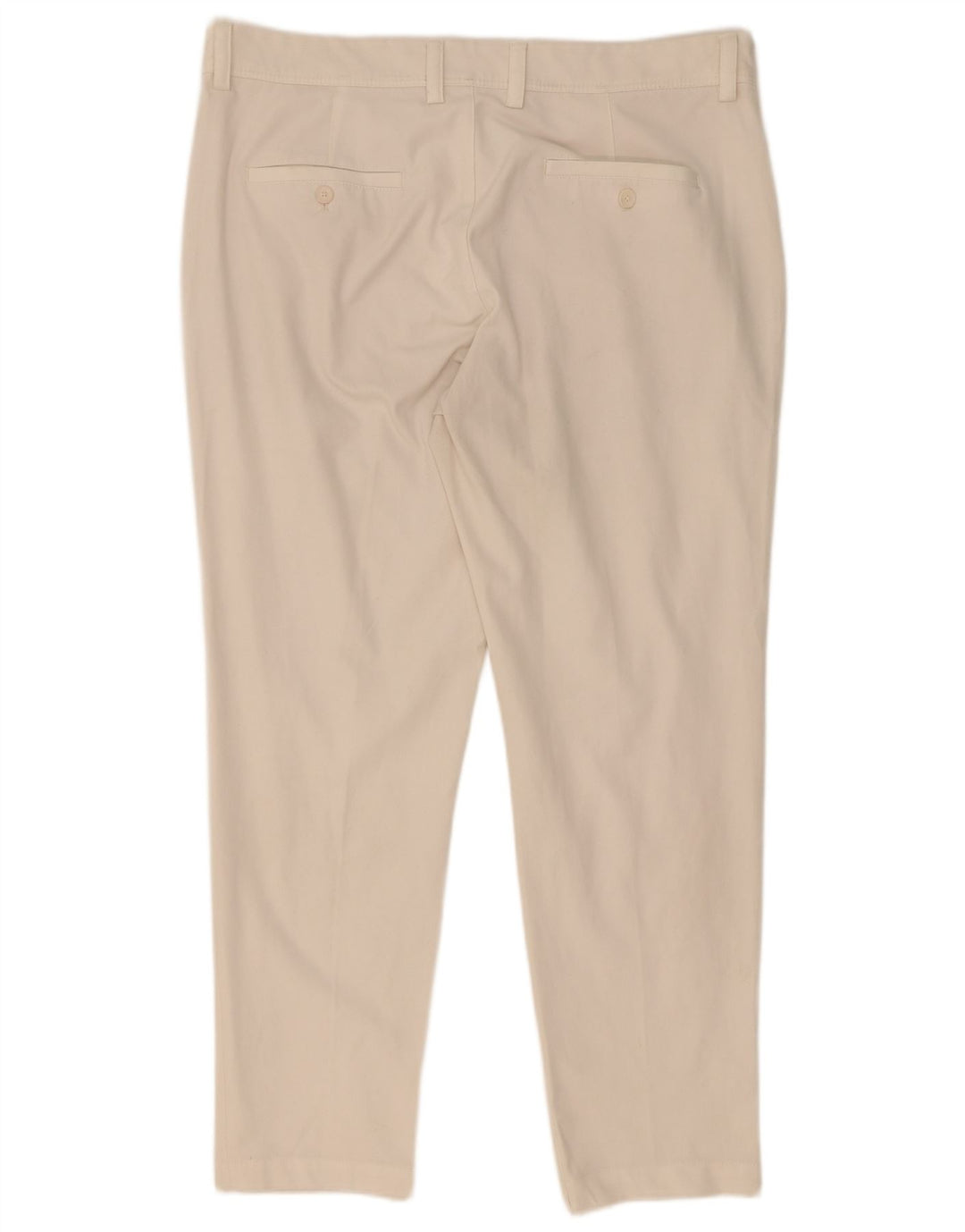 Pantaloni chino slim da uomo Zara EU 44 Large W34 L30 poliestere bianco