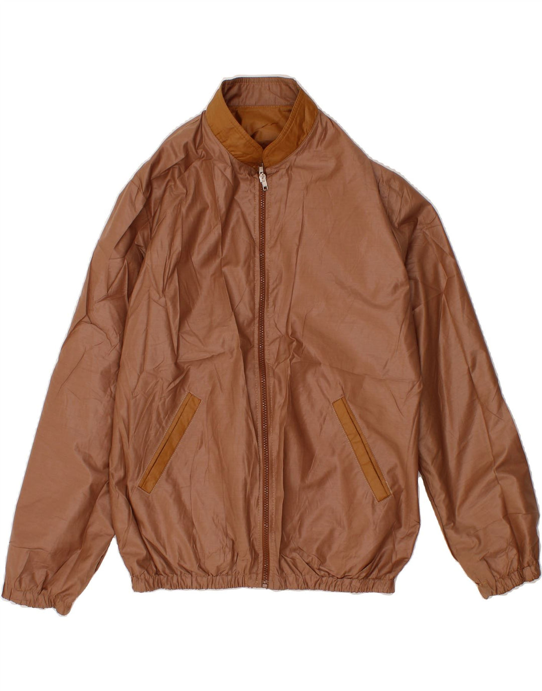 VINTAGE Mens Reversible Jacket IT 48 Medium Brown Cotton Vintage Vintage and Second-Hand Vintage from Messina Hembry 