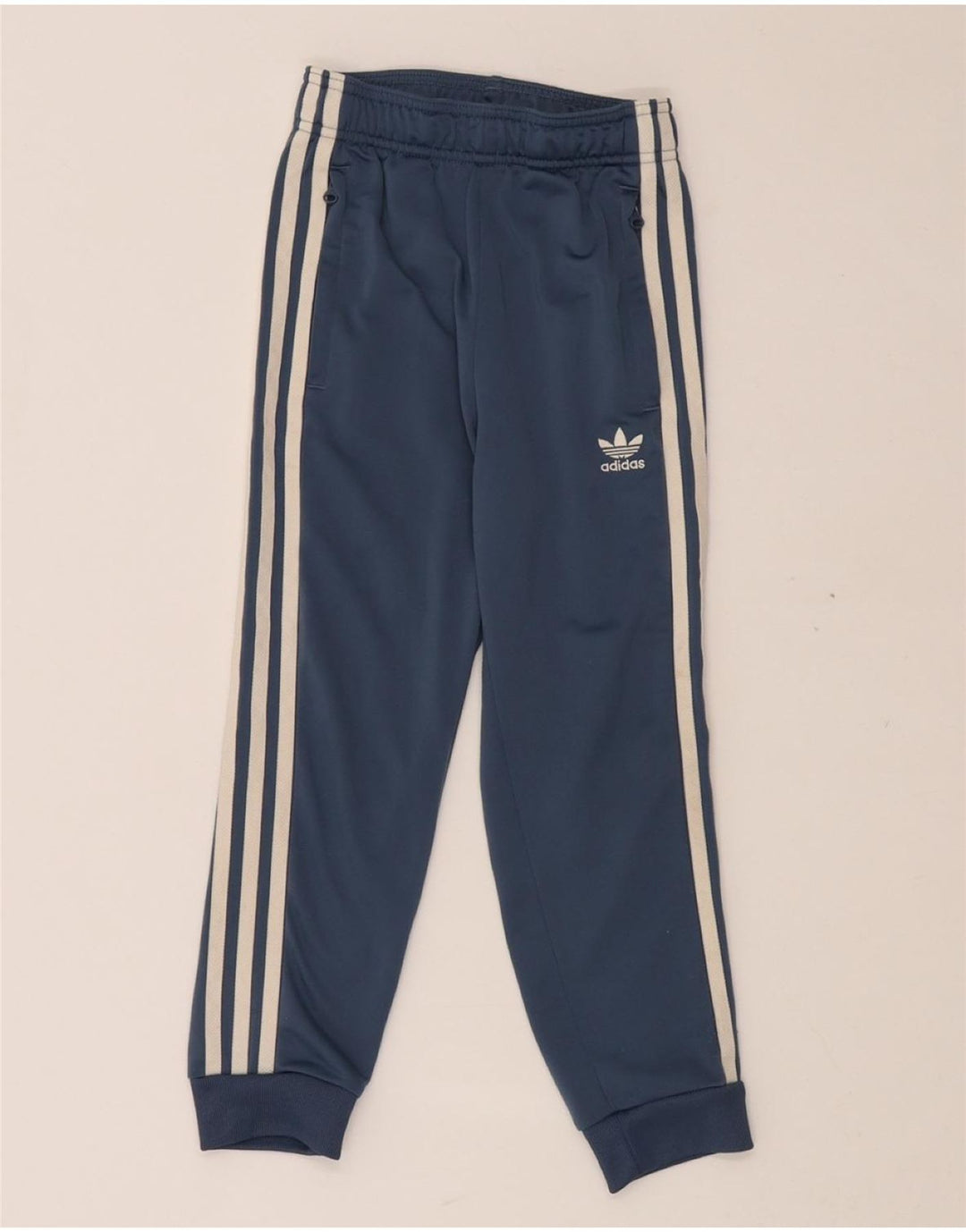 Pantaloni della tuta da ragazzo ADIDAS Joggers 6-7 anni in poliestere blu