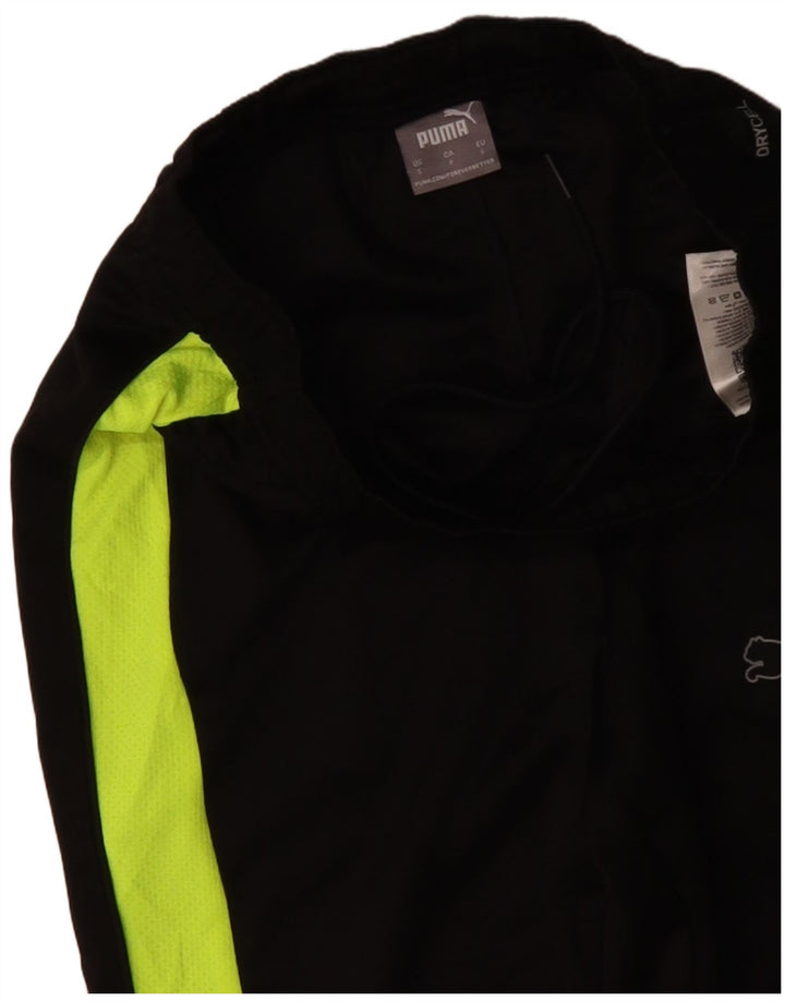 Pantaloni da tuta da uomo PUMA Small in poliestere color block nero