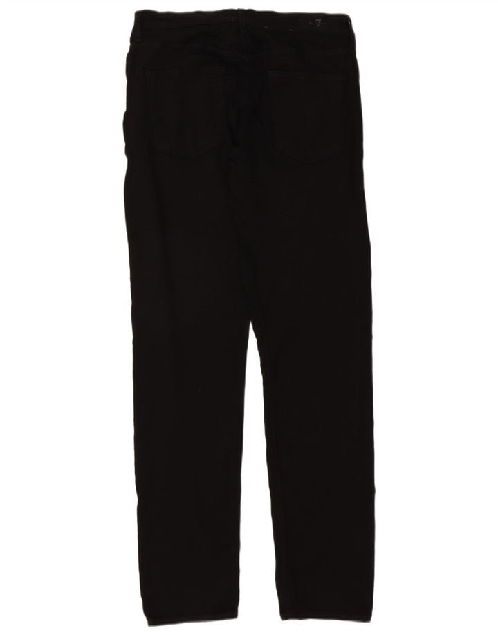 7 For All Mankind Jeans slim da uomo W33 L33 Nero Modale