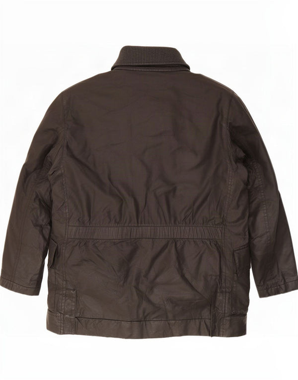 Giacca da uomo in cotone cerato Hugo Boss UK 42 XL Nera