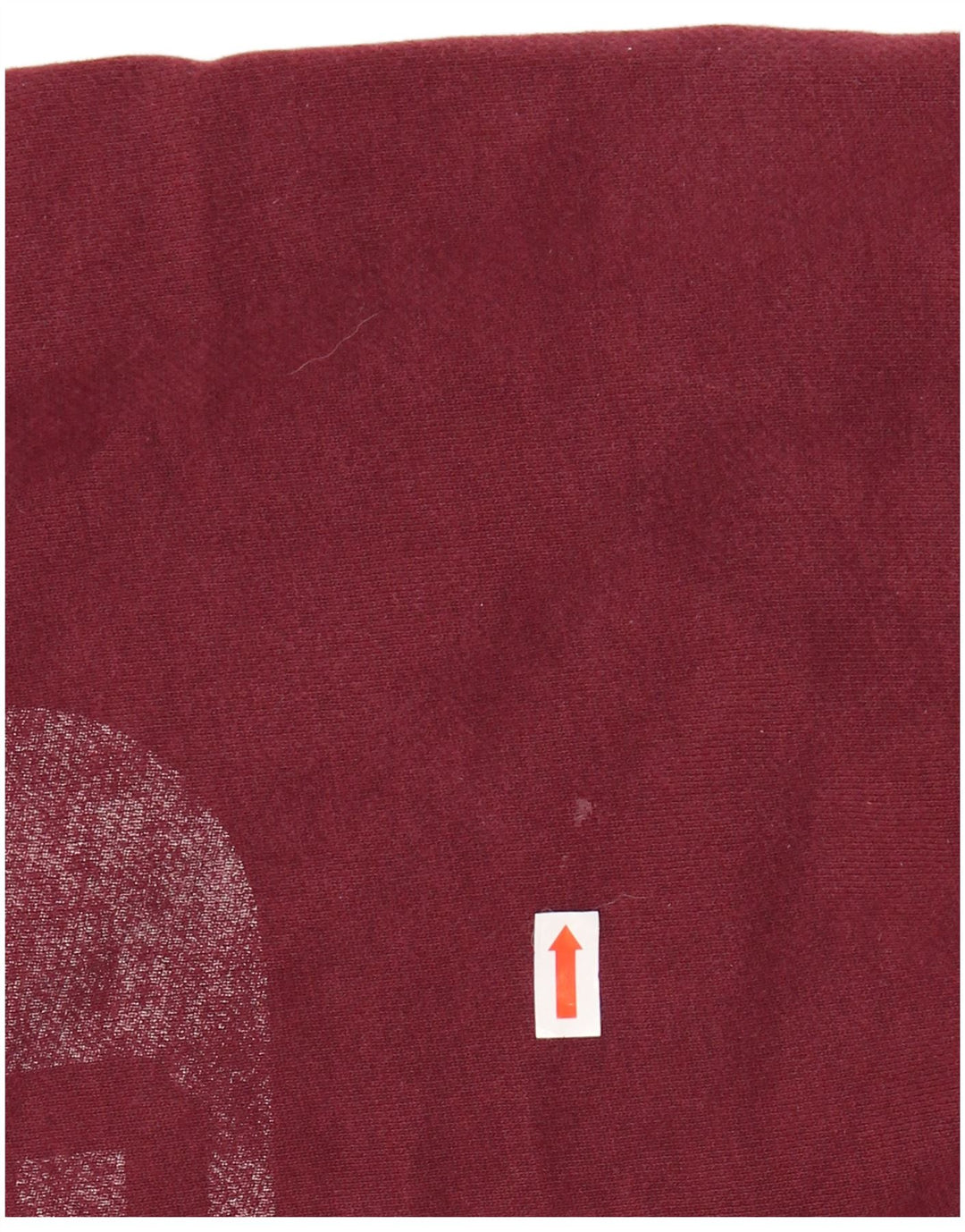 Felpa grafica da uomo SUPERDRY in cotone bordeaux medio