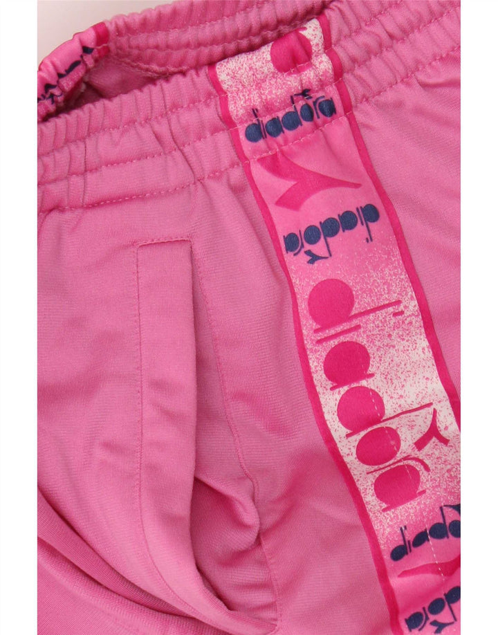 Pantaloni da tuta grafici da donna Diadora UK 14 rosa medio
