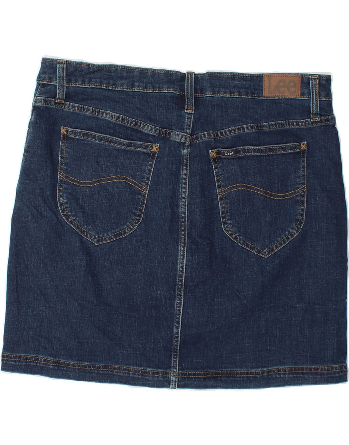 LEE Womens Mini Denim Skirt US 18 2XL W40 Blue Cotton Vintage Lee and Second-Hand Lee from Messina Hembry 