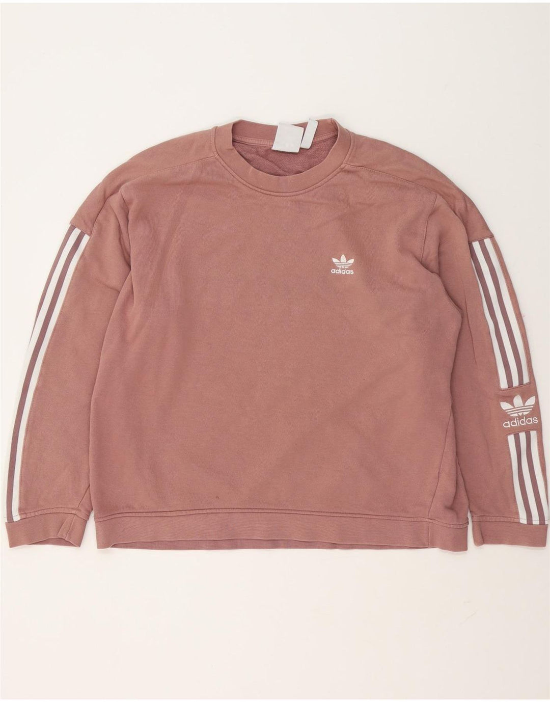 Felpa Adidas Uomo Maglione Grande Rosa Cotone