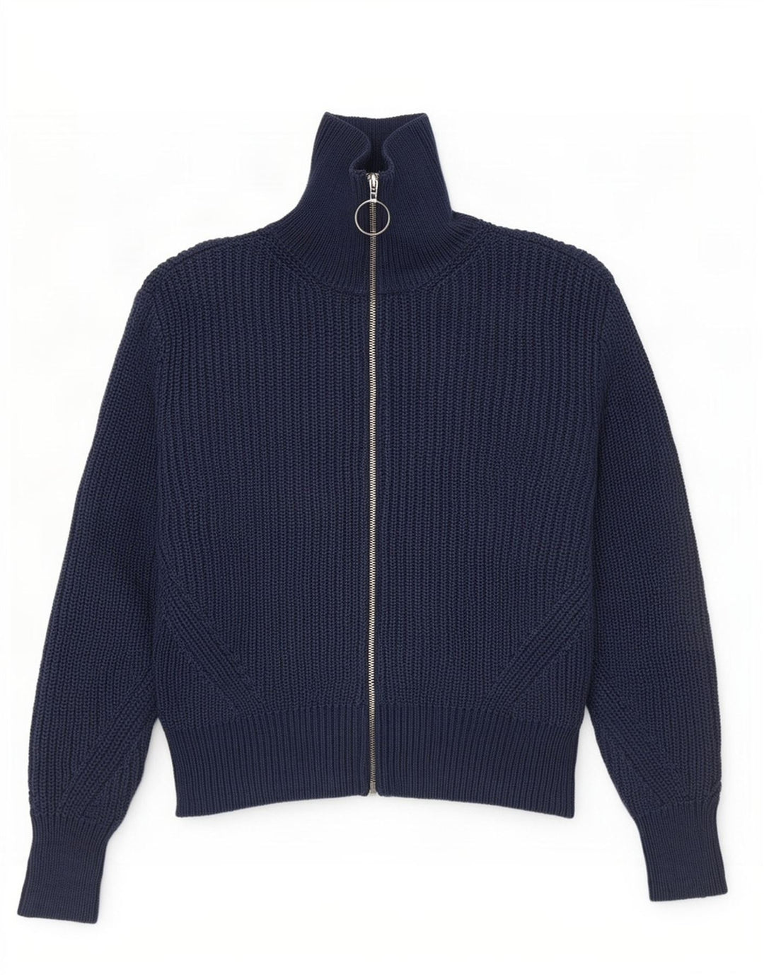 Maglione cardigan corto da donna Marks & Spencer UK 12 medio blu navy