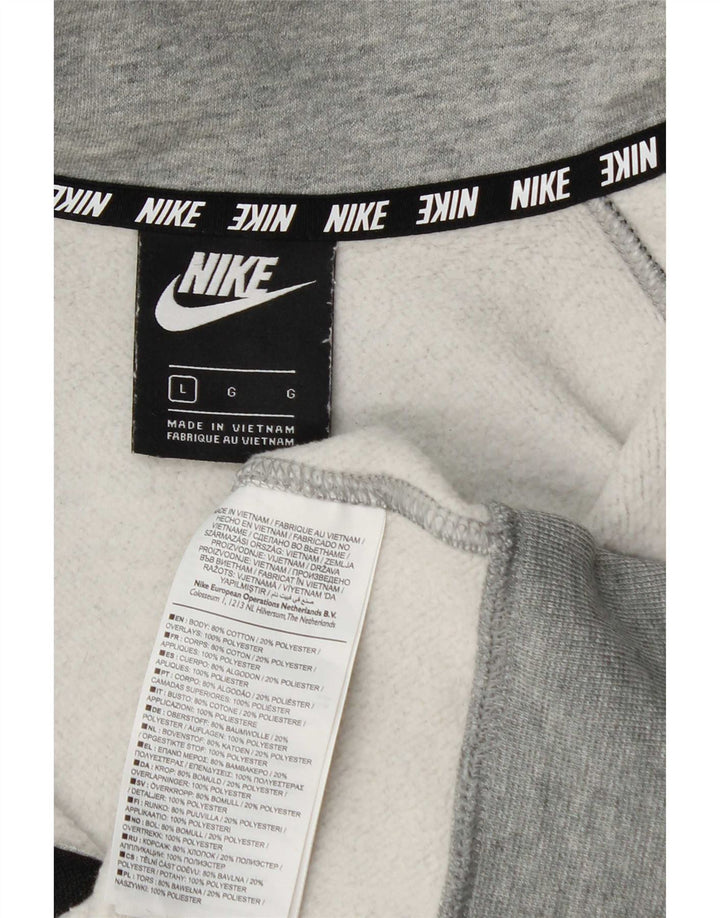 Tuta intera da uomo Nike Large in cotone color block grigio