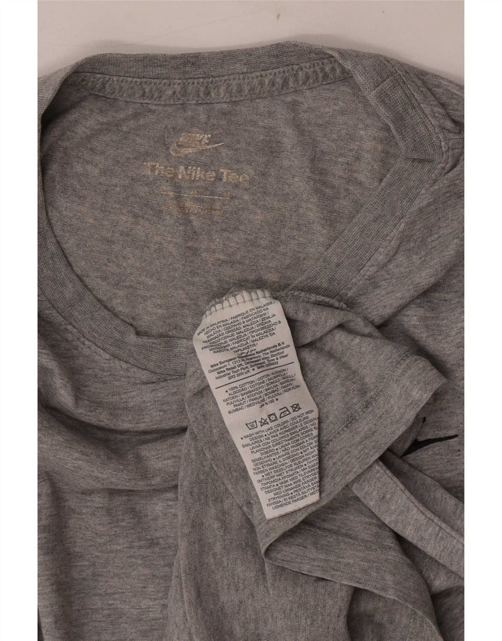 T-shirt Nike da uomo in cotone mélange grigio medio