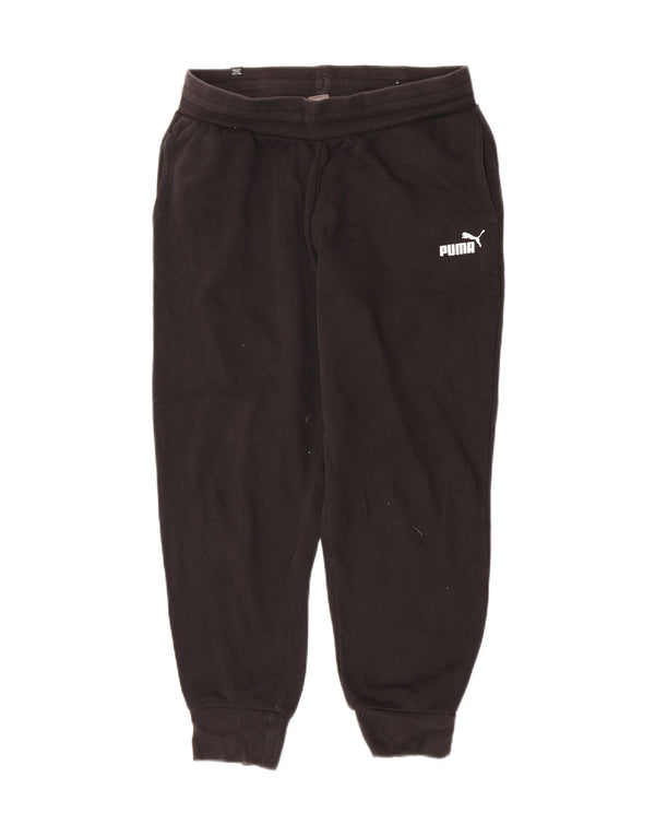 Pantaloni da tuta da uomo Puma Joggers Medium Black Cotton