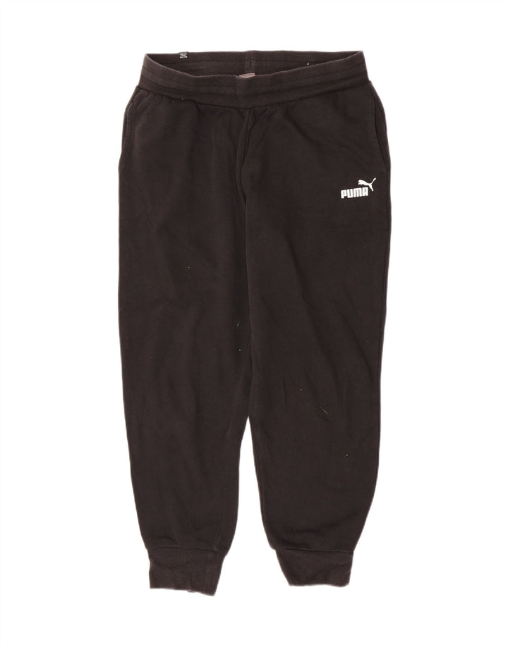 Pantaloni da tuta da uomo Puma Joggers Medium Black Cotton