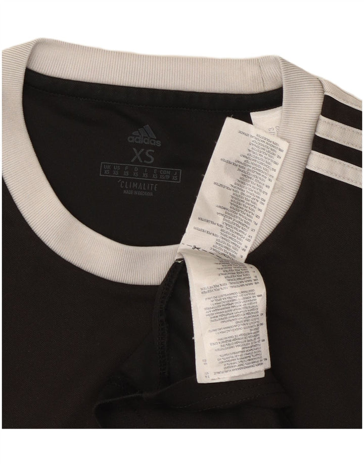 T-shirt ADIDAS Climalite da uomo XS nera in poliestere