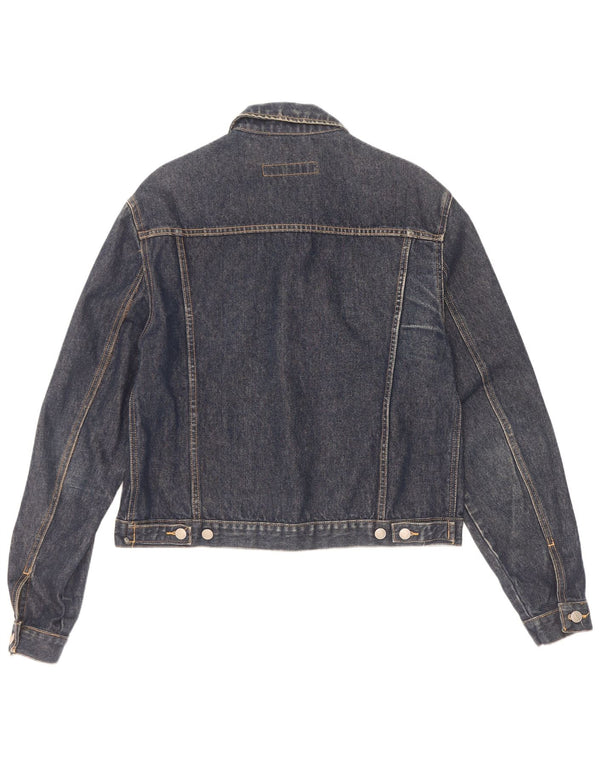 Giacca in denim da donna WPM UK 18 XL cotone blu navy