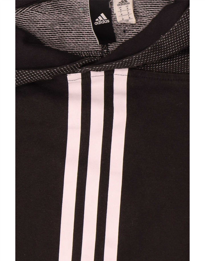 Felpa con cappuccio da uomo Adidas Medium in cotone nero