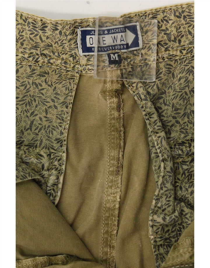 Pantaloncini cargo da uomo ONE WAY medi W32 cotone kaki