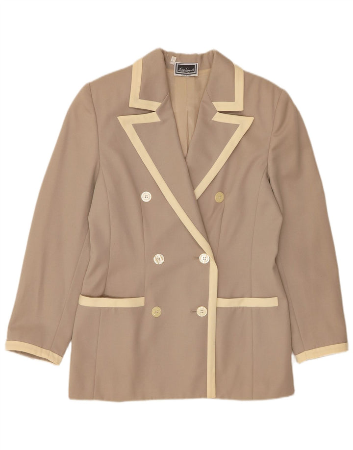 Giacca Blazer Doppiopetto Donna Luisa Spagnoli IT 42 Beige Medio