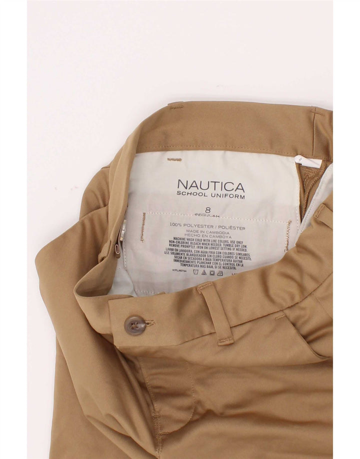 Pantaloncini chino da ragazzo Nautica 7-8 anni W24 Poliestere beige