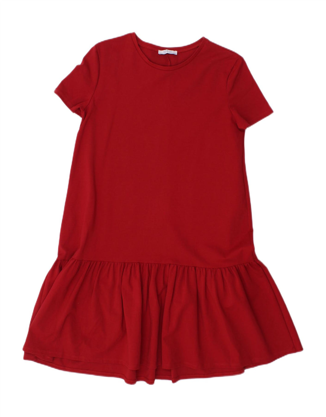 ZARA Womens T-Shirt Dress UK 10 Small Red