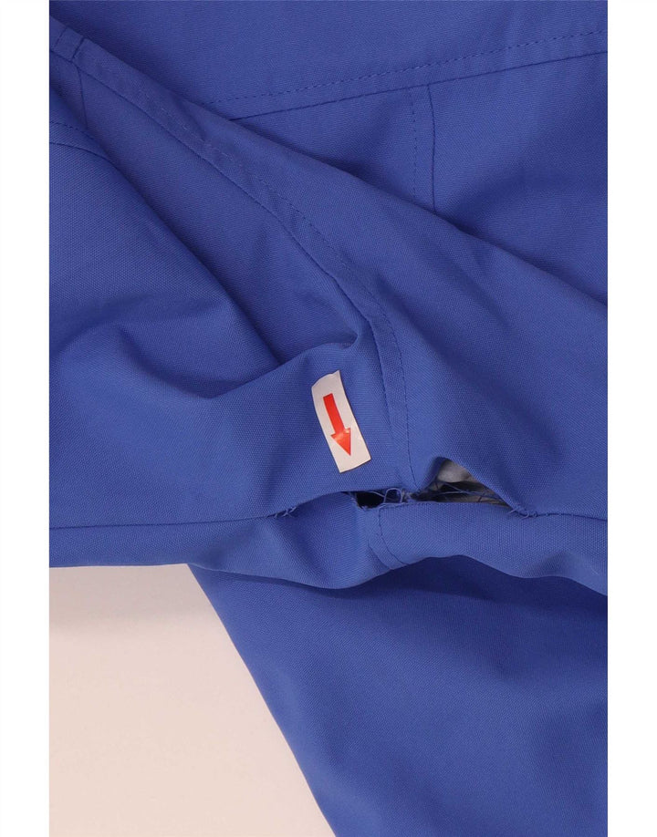Crew Clothing Giacca antipioggia con cappuccio da donna UK 16 Large Blu Poliestere