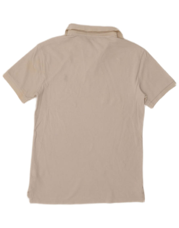 Polo Ralph Lauren da uomo slim fit in cotone bianco medio