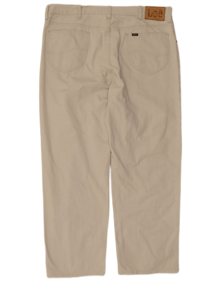 Pantaloni casual dritti da uomo LEE W38 L29 Beige