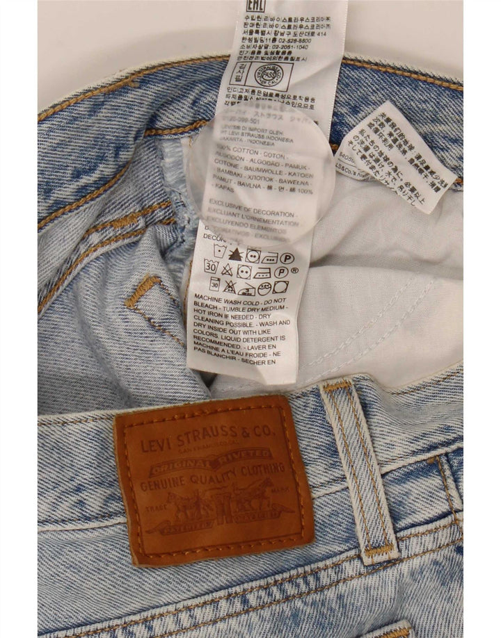 Jeans dritti Wedgie da donna Levi's W26 L28 cotone blu