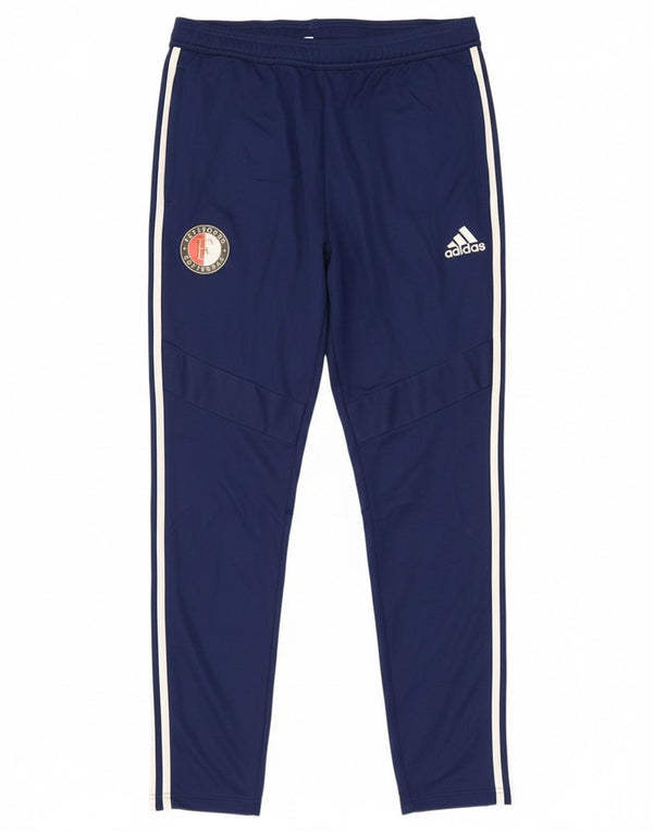 Pantaloni da tuta Adidas Feyenoord Rotterdam da uomo di grandi dimensioni blu navy