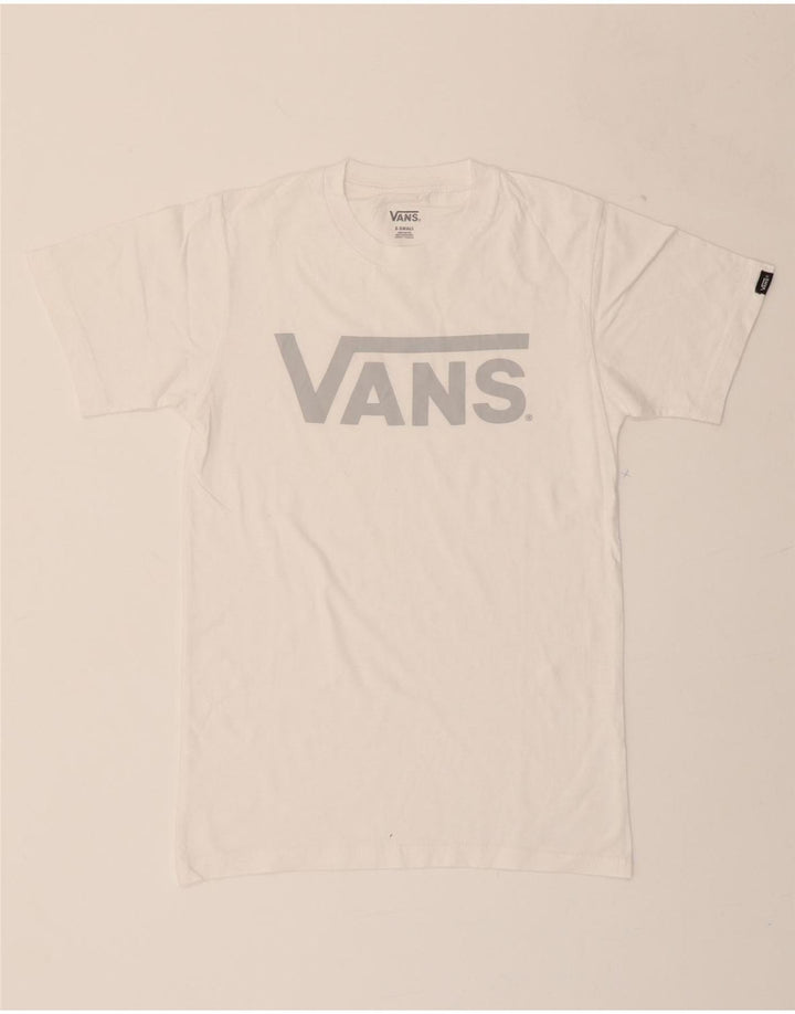 VANS Mens Graphic T-Shirt Top XS White Cotton Vintage Vans and Second-Hand Vans from Messina Hembry 