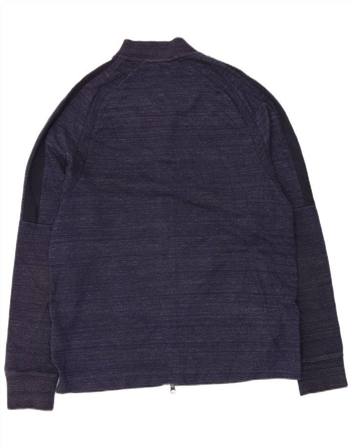 Giacca da ginnastica da uomo Nike, giacca media, in cotone chiazzato blu navy