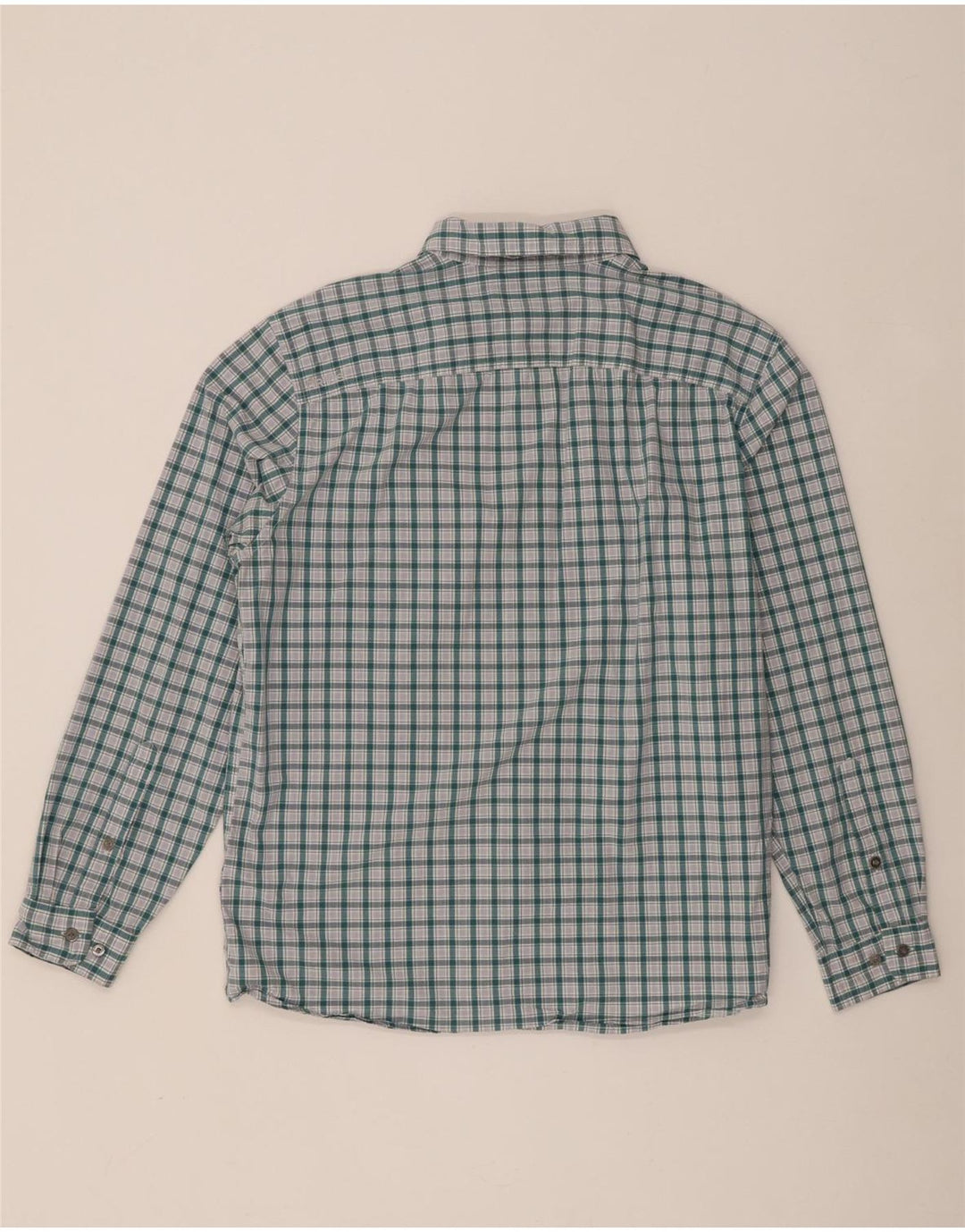 Camicia da uomo Orvis in cotone a quadri verdi grandi