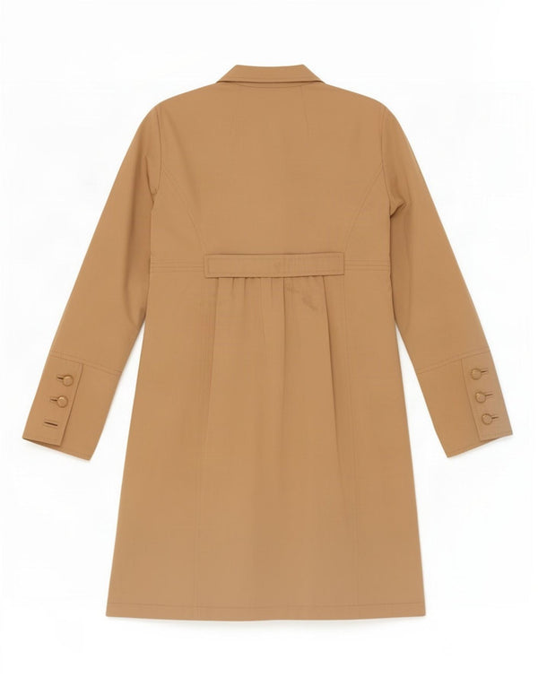 Intrend Womens Overcoat UK 6 XS Beige Polyester