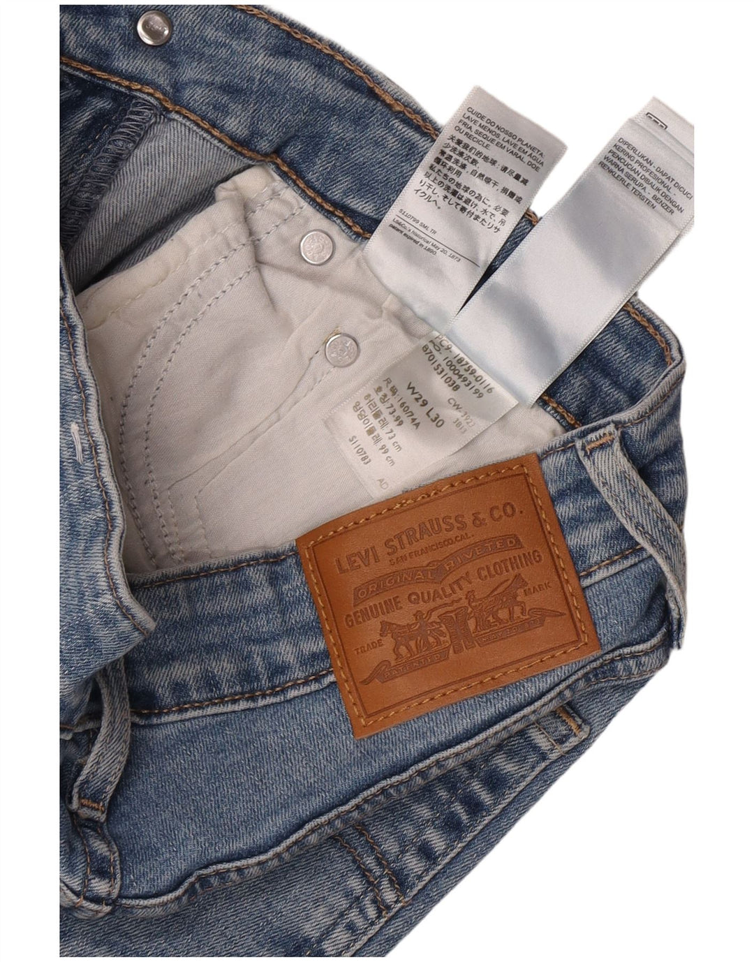 Jeans Levi's da donna 725 bootcut a vita alta W29 L27 cotone blu