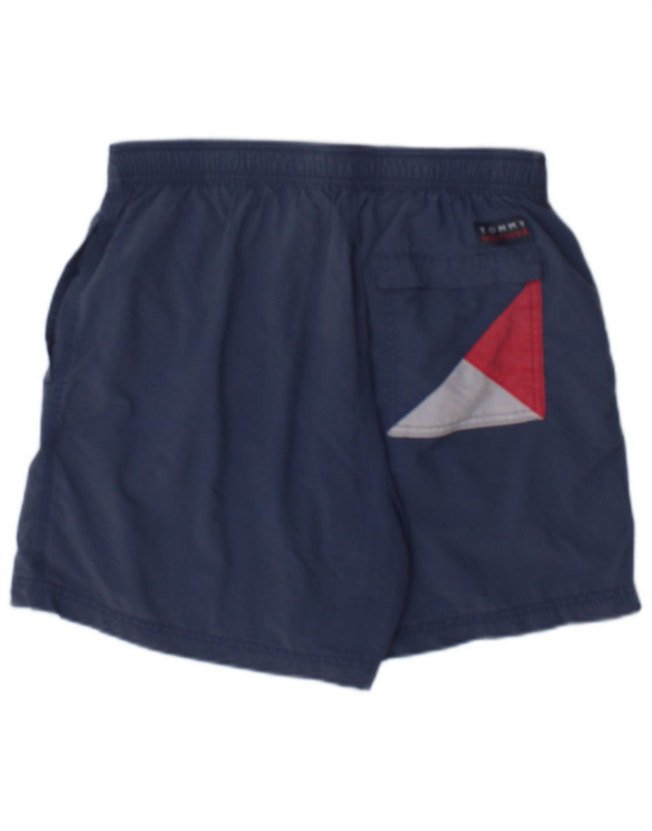 Pantaloncini da bagno slim fit da uomo Tommy Hilfiger blu medio color block